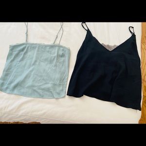 Free People Silky Spaghetti Strap Tank Tops